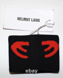 HELMUT LANG Automne 03 vintage bracelet d'Halloween noir édition limitée RARE
