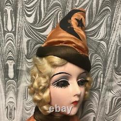 Halloween Des Années 1930 Boudoir Doll Sterling Co. Toutes Les Originales Rare