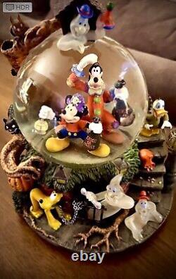 Halloween Disney ? Rare Vintage Boule à Neige Mickey + 4 Jamais Exposé / NIB & Fonctionne