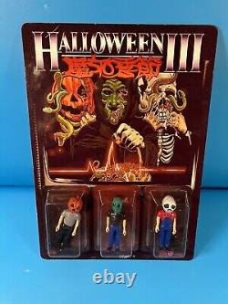 Halloween III 3 Figurines Vintage Masque Monstre Jouet Michael Myers Saison Sorcière Rare