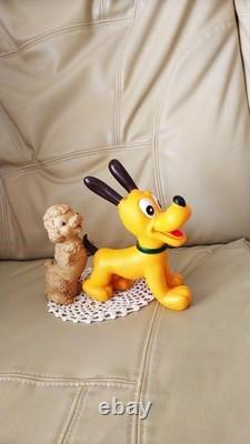 Halloween Rare VTG Disney Pluto Nakajima Seisakusho Fabriqué au Japon Timbre en Caoutchouc