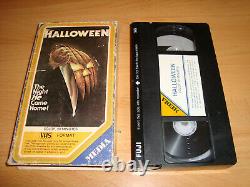 Halloween Rare Vintage Original 1978 Meda/media Video Horror Vhs Tape Testé