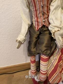 Halloween Witch Doll Lot De 2 Antique 100cm Rare Figurines Collection Mignon Tt69