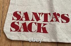 Hess's Santa Sack 16 X 32 Pouces A Rifkin Co Vintage Collection Rare