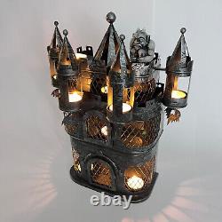 Illuminations Halloween Gothique Château Hanté, Vintage, Tient 10 Bougies Thé, Rare