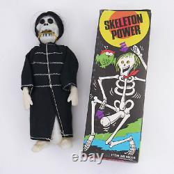 Jouet Vintage Skeleton Power Halloween coquin Nouveauté 1960 Risc NOS RARE