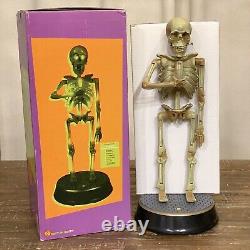 Joyau rare Gemmy parlant squelette chantant animé illuminé Décoration d'Halloween vintage 19