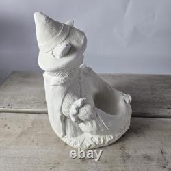 Kit de peinture de bol à friandises pour chat sorcière Wee Crafts Vintage Halloween 21670 RARE NIB
