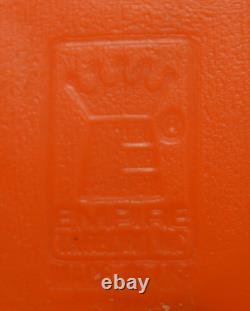 Lanterne Jack O'Lantern Vintage Empire 29 Halloween en plastique soufflé lumineux RARE dos plat USA