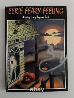 Livre pop-up d'horreur vintage des années 1990 pour Halloween avec des illustrations d'ART original rares