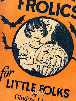 Livre rare de farces d'Halloween de 1927 par Gladys Lloyd Party bogie Eldridge