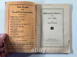 Livre rare de farces d'Halloween de 1927 par Gladys Lloyd Party bogie Eldridge