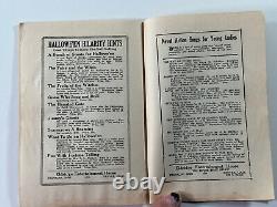 Livre rare de farces d'Halloween de 1927 par Gladys Lloyd Party bogie Eldridge