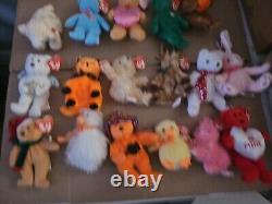 Lot de 27 rares anciens jouets Beanie Baby Halloween, Jingle et Basket Collection Tr8#110