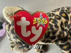 Lot de Beanie Babies 100 Étiquettes Neuves Vintage 1993 2003 Ours Halloween Rare Oiseau