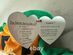 Lot de Beanie Babies 100 Étiquettes Neuves Vintage 1993 2003 Ours Halloween Rare Oiseau