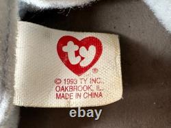 Lot de Beanie Babies 100 Étiquettes Neuves Vintage 1993 2003 Ours Halloween Rare Oiseau