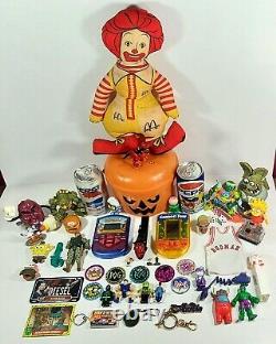 Lot de jouets rares vintage des années 80 et 90 McDonald's Halloween TMNT Pepsi Pogs Goosebumps