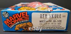 MASQUE VINTAGE RARE Red Skull Marvel Comics Ben Cooper Boîte de Costume Halloween Années 1970
