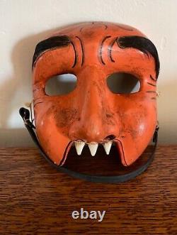 Masque Antique Vintage Halloween Masque Rare