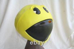 Masque Vintage Pac Man d'Halloween en parfait état près du costume Nintendo Atari Gameboy Rare Nwt