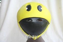 Masque Vintage Pac Man d'Halloween en parfait état près du costume Nintendo Atari Gameboy Rare Nwt