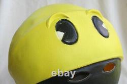 Masque Vintage Pac Man d'Halloween en parfait état près du costume Nintendo Atari Gameboy Rare Nwt