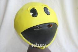 Masque Vintage Pac Man d'Halloween en parfait état près du costume Nintendo Atari Gameboy Rare Nwt