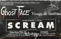 Masque Vintage SCREAM Ghost Face qui Brille NWT Fun World Easter Unlimited RARE