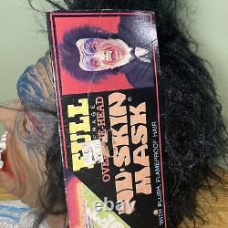 Masque Vintage TOPSTONE #1003 Dracula 1989 Plaque de poitrine complète avec étiquette RARE Halloween