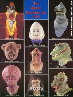 Masque d'Halloween Vintage Great Cover Up Humpty Dumpty Rare