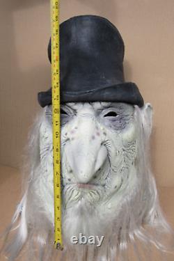 Masque d'Halloween Vtg RARE 2003 Undertaker Old Man Paper Magic Group Top Hat Beard