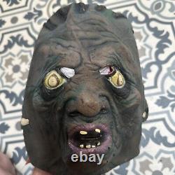 Masque d'Halloween en latex de zombie vintage 'The Great Coverup' avec étiquette - MASQUE RARE