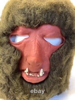 Masque d'Halloween pour adulte Wolfman de FUN WORLD Vintage fabriqué en Corée, classique et rare monstre.