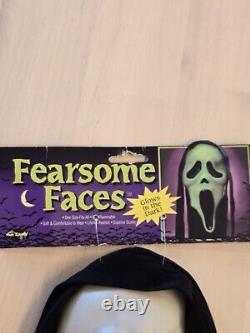 Masque de Ghostface effrayant avec étiquette vintage Gen-2 Fun World DIV Scream 2 Era Rare