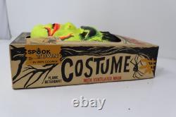 Masque de Halloween FRANKENSTEIN de Ben Cooper Vtg rare 1963 Costume Spook Town avec boîte