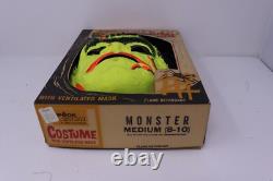 Masque de Halloween FRANKENSTEIN de Ben Cooper Vtg rare 1963 Costume Spook Town avec boîte