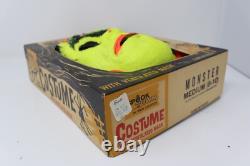 Masque de Halloween FRANKENSTEIN de Ben Cooper Vtg rare 1963 Costume Spook Town avec boîte