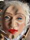 Masque De Madonna Par Cesar Rare ! Htf ! Halloween Vintage Yeux Bleus