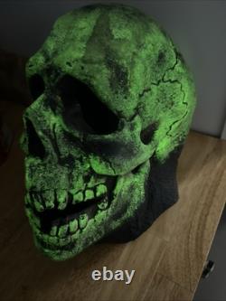 Masque de crâne vintage Don Post 1967/76 qui brille dans le noir 60/70s rare tel quel GITD