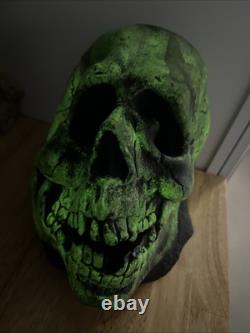 Masque de crâne vintage Don Post 1967/76 qui brille dans le noir 60/70s rare tel quel GITD