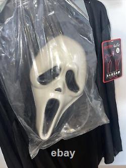 Masque de visage de fantôme traqueur SCREAM à saignement rare et vintage, déguisement pour Halloween 1997 NOS.