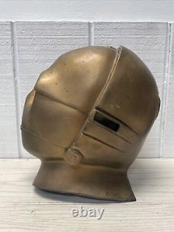 Masque en caoutchouc de C-3PO Star Wars vintage de 1977, 20th Century Fox, masque rare pour Halloween