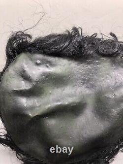 Masque en caoutchouc latex rare de Frankenstein Vintage Costume d'Halloween Horreur