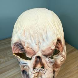 Masque en latex VTG Distortions Unlimited Démon Horror Ghoul Crâne Dents Sanguinolentes RARE