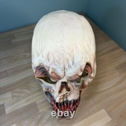 Masque en latex VTG Distortions Unlimited Démon Horror Ghoul Crâne Dents Sanguinolentes RARE