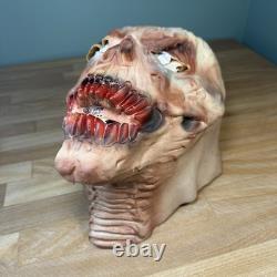 Masque en latex VTG Distortions Unlimited Démon Horror Ghoul Crâne Dents Sanguinolentes RARE