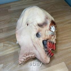 Masque en latex VTG Distortions Unlimited Démon Horror Ghoul Crâne Dents Sanguinolentes RARE