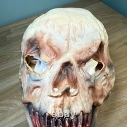 Masque en latex VTG Distortions Unlimited Démon Horror Ghoul Crâne Dents Sanguinolentes RARE