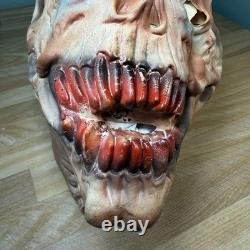 Masque en latex VTG Distortions Unlimited Démon Horror Ghoul Crâne Dents Sanguinolentes RARE
